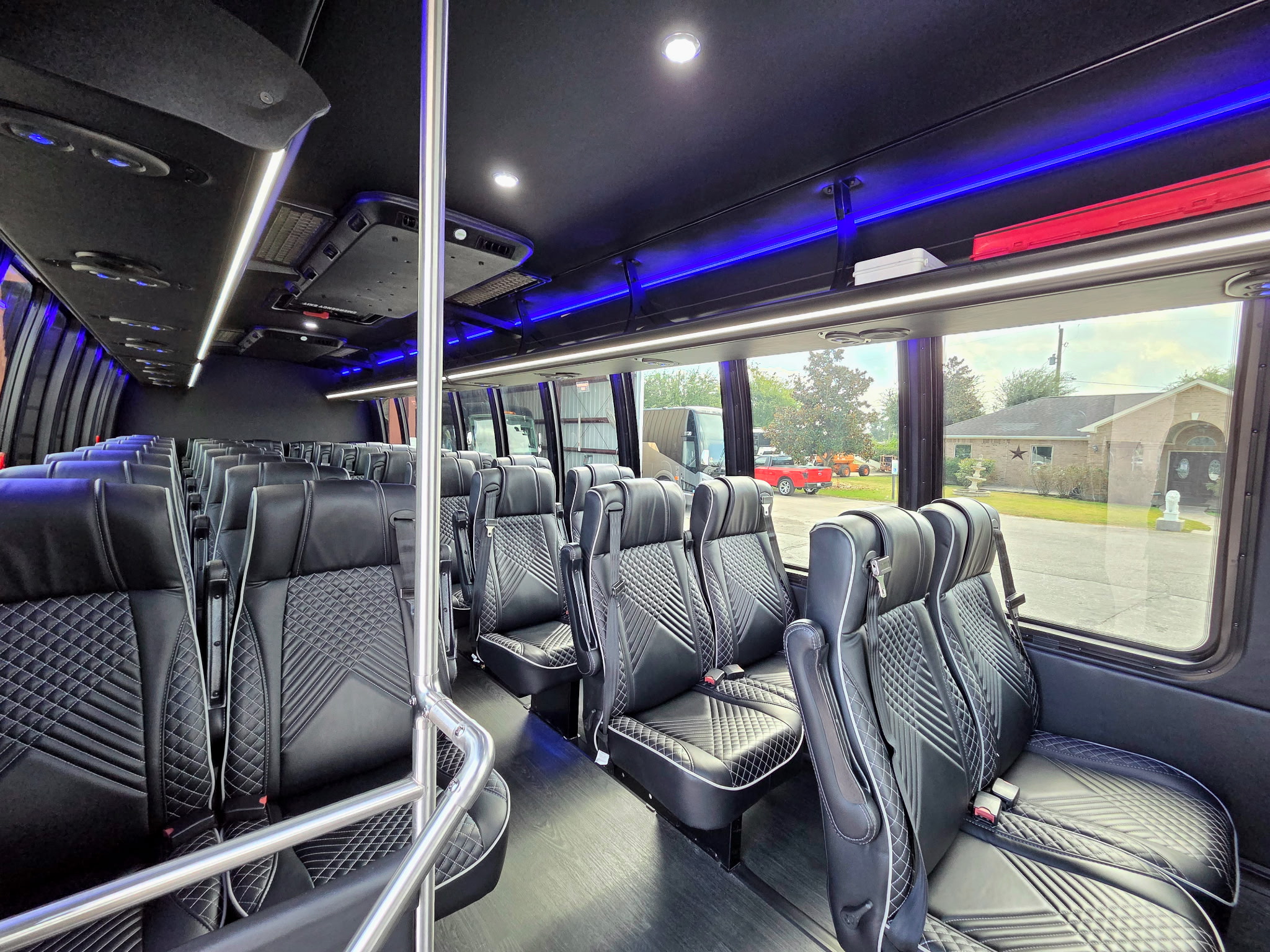 Continental Buslines minibus parked in Houston, Texas
