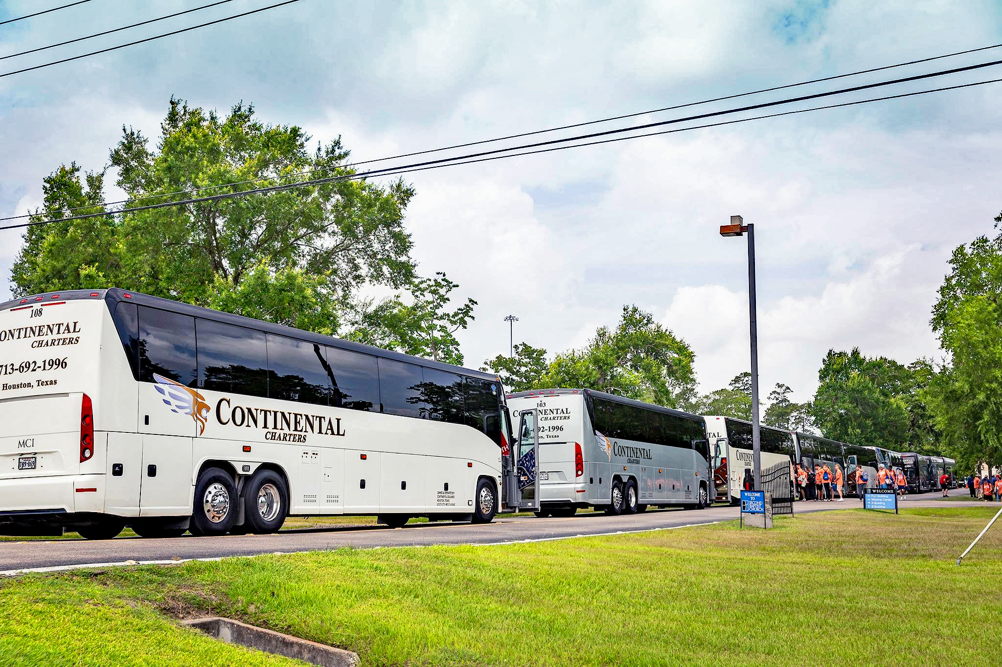 Church group and religious outing charter bus