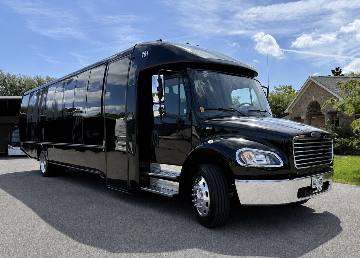 Continental Buslines 35 passenger minibus 701 open entrance door