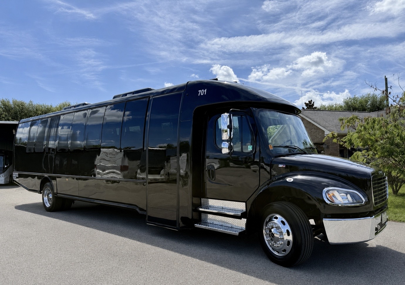 Continental Charters minibus parked in Houston, Texas