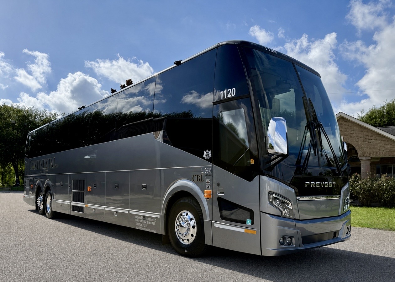 Athletic charter bus in Houston for a sports team
